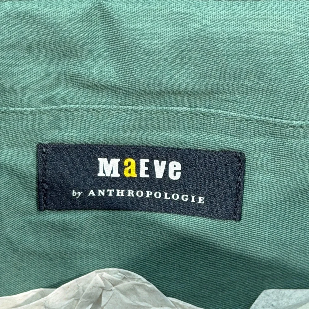 Maeve‎ Anthropologie Green Beaded Bow Clutch Chain Strap NWOT
